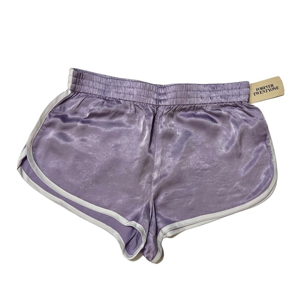 FOREVER 21 Lavender Varsity Athletic Shorts